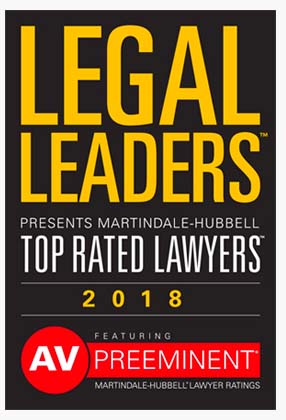 Legal Leaders presents Martindale-Hubbell Top rated Layers 2018 Featuring AV Preeminent Martindale-Hubbell Ratings