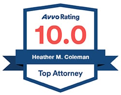 Avvo Rating 10.0 | Heather M. Coleman | Top Attorney