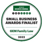Denver Business Journal | The List | Small Business Awards Finalist | GEM Family Law | 2022