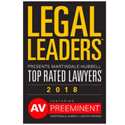 Legal Leaders | Presents Martindale Hubbell | Top Rated Lawyers | 2018 | AV Preeminent