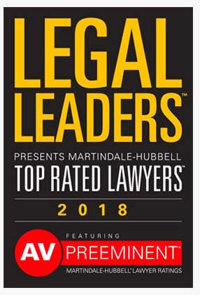 Legal Leaders Presents Martindale-Hubbell Top Rated Lawyers 2018 Featuring AV Preeminent Martindale-Hubbell Lawyer Ratings