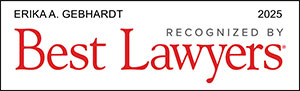Erika A. Gebhardt 2025 Recognized by Best Lawyers